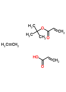 2-Propenoic acid, polymer with 1,1-dimethylethyl 2-propenoate and ethene Structure,25266-67-5Structure