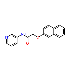 Acetamide,2-(2-naphthalenyloxy)-n-3-pyridinyl- Structure,25288-52-2Structure