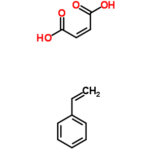 (2Z)-2-butenedioic acid polymer with ethenylbenzene Structure,25300-64-5Structure