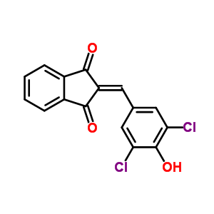 2-[(3,5-Dichloro-4-hydroxyphenyl)methylene]-1h-indene-1,3(2h)-dione Structure,25315-19-9Structure