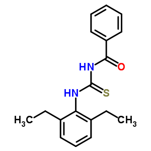 Benzamide,n-[[(2,6-diethylphenyl)amino]thioxomethyl]- Structure,25343-25-3Structure