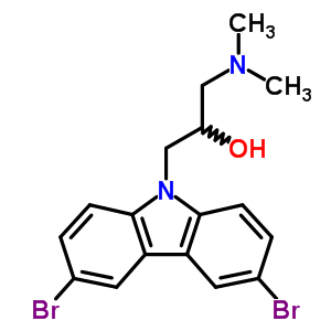 1-(3,6-Dibromo-9h-carbazol-9-yl)-3-(dimethylamino)propan-2-ol Structure,253449-04-6Structure