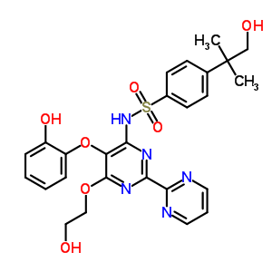 Hydroxy desmethyl bosentan Structure,253688-62-9Structure