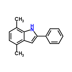 1H-indole,4,7-dimethyl-2-phenyl- Structure,2538-59-2Structure