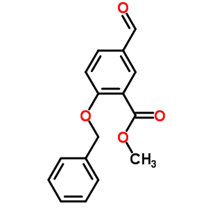 2-(Benzyloxy)-5-formylBenzoic acid methyl ester Structure,255734-73-7Structure