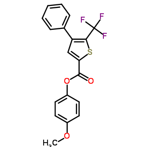 4-Methoxyphenyl4-phenyl-5-(trifluoromethyl)thiophene-2-carboxylate Structure,256348-29-5Structure