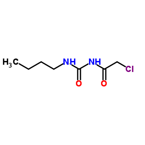 Acetamide,n-[(butylamino)carbonyl]-2-chloro- Structure,25679-91-8Structure