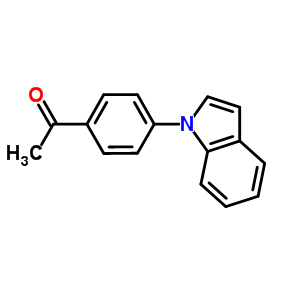 1-(4-Indol-1-yl-phenyl)-ethanone Structure,25700-07-6Structure