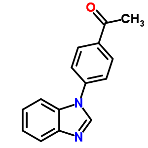 1-[4-(1h-bEnzimidazol-1-yl)phenyl]ethanone Structure,25700-10-1Structure