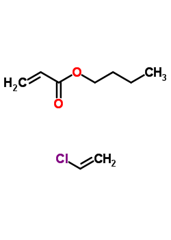 2-Propenoic acid butyl ester polymer with chloroethene Structure,25702-34-5Structure