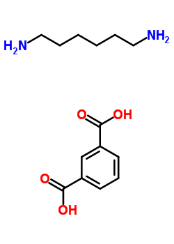 1,3-Benzenedicarboxylic acid, polymer with 1,6-hexanediamine Structure,25722-07-0Structure