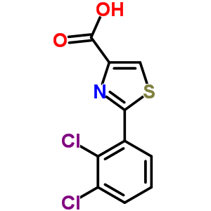 2-(2,3-dichloro-phenyl)-thiazole-4-carboxylic acid Structure,257876-07-6Structure