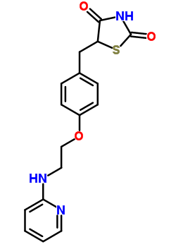 5-{4-[2-(2-Pyridinylamino)ethoxy]benzyl}-1,3-thiazolidine-2,4-dione Structure,257892-31-2Structure