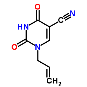 1-Allyl-2,4-dioxo-1,2,3,4-tetrahydro-5-pyrimidinecarbonitrile Structure,25855-27-0Structure