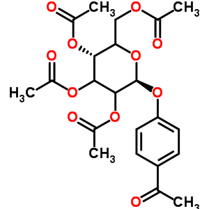 4-Acetylphenyl 2,3,4,6-tetra-o-acetylhexopyranoside Structure,25876-45-3Structure