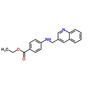 4-(Quinolin-3-ylmethylamino)benzoic acid ethyl ester Structure,25927-76-8Structure