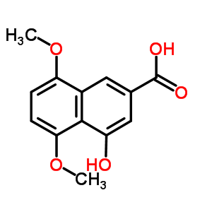 4-Hydroxy-5,8-dimethoxy-2-naphthalenecarboxylic acid Structure,25936-86-1Structure