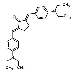 (2E,5e)-2,5-bis[(4-(diethylamino)phenyl)methylene]cyclopentanone Structure,261360-66-1Structure