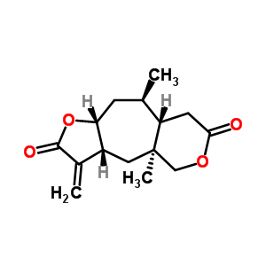 Furo[2,3:5,6]cyclohepta[1,2-c]pyran-2,7(3h,4h)-dione,octahydro-4a,9-dimethyl-3-methylene-, (3ar,4as,8as,9r,10ar)- Structure,26305-91-9Structure