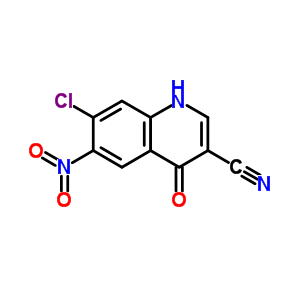 7-Chloro-1,4-dihydro-6-nitro-4-oxo-3-quinolinecarbonitrile Structure,263149-39-9Structure