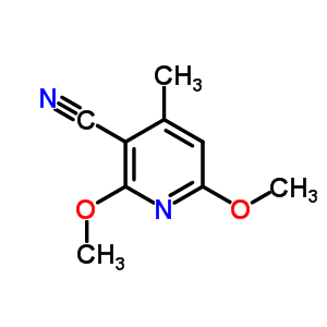 3-Pyridinecarbonitrile,2,6-dimethoxy-4-methyl- Structure,26345-14-2Structure