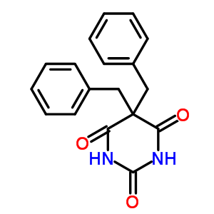 2,4,6(1H,3h,5h)-pyrimidinetrione,5,5-bis(phenylmethyl)- Structure,26371-47-1Structure