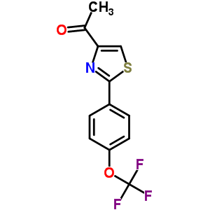 1-[2-[4-(tRifluoromethoxy)phenyl]-1,3-thiazol-4-yl]ethan-1-one Structure,265126-59-8Structure