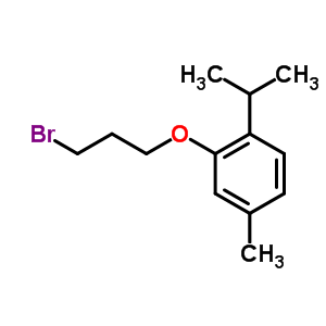 Benzene,2-(3-bromopropoxy)-4-methyl-1-(1-methylethyl)- Structure,26646-40-2Structure