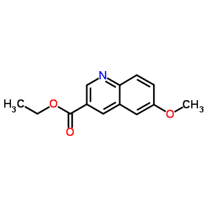 6-Methoxyquinoline-3-carboxylic acid ethyl ester Structure,26660-48-0Structure