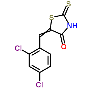 4-Thiazolidinone,5-[(2,4-dichlorophenyl)methylene]-2-thioxo- Structure,26738-34-1Structure