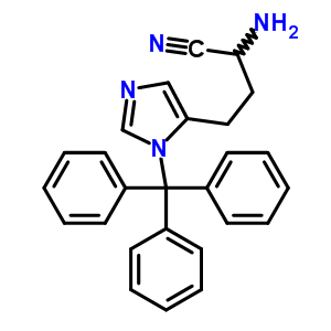 2-Amino-4-(1-trityl-1h-imidazol-5-yl)butanenitrile Structure,268548-74-9Structure