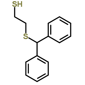 Ethanethiol,2-[(diphenylmethyl)thio]- Structure,26926-48-7Structure