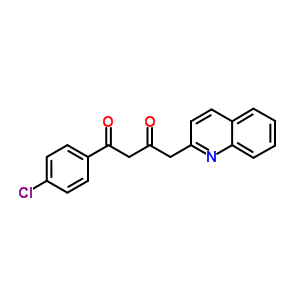 1,3-Butanedione,1-(4-chlorophenyl)-4-(2-quinolinyl)- Structure,26958-31-6Structure