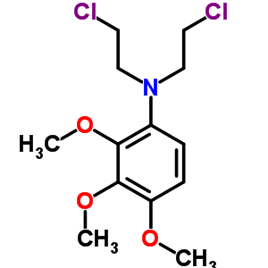 Benzenamine,n,n-bis(2-chloroethyl)-2,3,4-trimethoxy- Structure,27077-07-2Structure