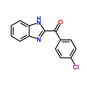 Methanone,1h-benzimidazol-2-yl(4-chlorophenyl)- Structure,27099-25-8Structure