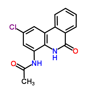 Acetamide,n-(2-chloro-5,6-dihydro-6-oxo-4-phenanthridinyl)- Structure,27353-47-5Structure