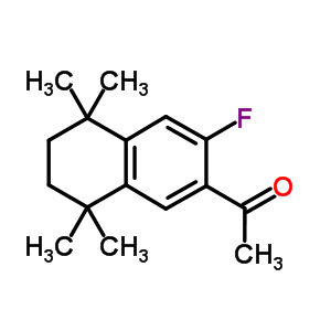 Ethanone,1-(3-fluoro-5,6,7,8-tetrahydro-5,5,8,8-tetramethyl-2-naphthalenyl)- Structure,27452-16-0Structure