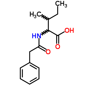 L-isoleucine,n-(2-phenylacetyl)- Structure,2752-52-5Structure