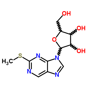 9H-purine,2-(methylthio)-9-b-d-ribofuranosyl- Structure,27640-80-8Structure