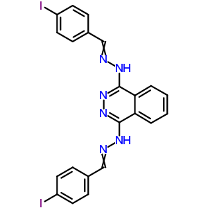 Benzaldehyde, p-iodo-,1,4-phthalazinediyldihydrazone (8ci) Structure,27702-26-7Structure