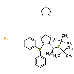 (S)-1-[(r)-2-(diphenylphosphino)ferrocenyl]-ethyldi-tert-butylphosphine Structure,277306-29-3Structure