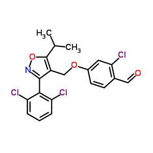 2-Chloro-4-[[3-(2,6-dichlorophenyl)-5-(1-methylethyl)-4-isoxazolyl]methoxy]-benzaldehyde Structure,278597-32-3Structure