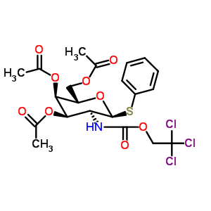 Phenyl 3,4,6-tri-o-acetyl-2-deoxy-1-thio-2-(2,2,2-trichloroethoxyformamido)-beta-d-galactopyranoside Structure,278784-83-1Structure