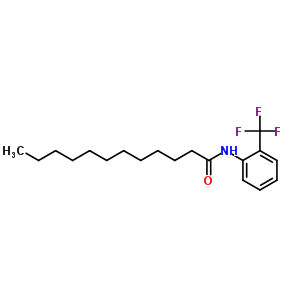 Dodecanamide,n-[2-(trifluoromethyl)phenyl]- Structure,2803-96-5Structure