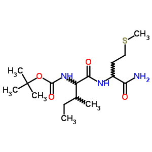 Carbamic acid,[1-[[1-carbamoyl-3-(methylthio)propyl]carbamoyl]-2-methylbutyl]-, tert-butylester (7ci,8ci) Structure,2807-73-0Structure