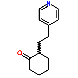 Cyclohexanone,2-[2-(4-pyridinyl)ethyl]- Structure,28487-17-4Structure