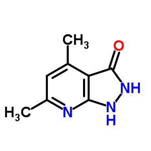 3H-pyrazolo[3,4-b]pyridin-3-one, 1,2-dihydro-4,6-dimethyl- Structure,28491-67-0Structure