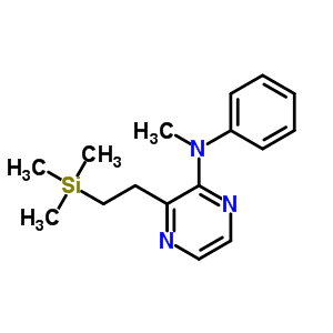 2-Pyrazinamine,n-methyl-n-phenyl-3-[2-(trimethylsilyl)ethyl]- Structure,2850-78-4Structure