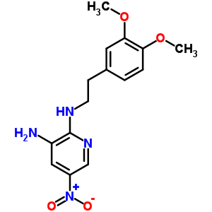 2,3-Pyridinediamine,n2-[2-(3,4-dimethoxyphenyl)ethyl]-5-nitro- Structure,2853-44-3Structure