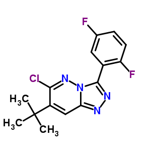 7-Tert-butyl-6-chloro-3-(2,5-difluorophenyl)-1,2,4-triazolo[4,3-b]pyridazine Structure,286456-54-0Structure